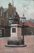 1907 Forfar the Reid Statue Printed Postcard posted