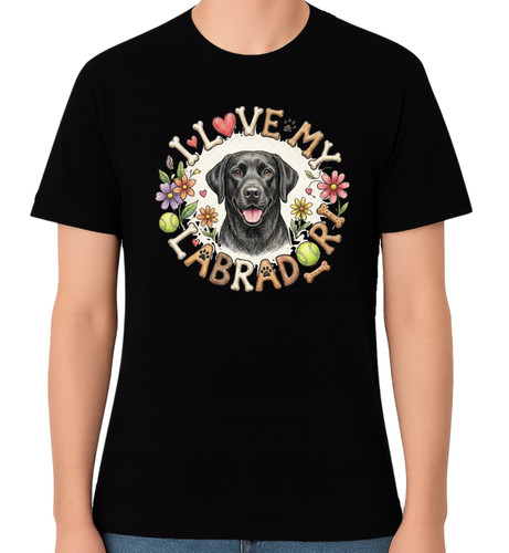 Love labrador graphic - love,