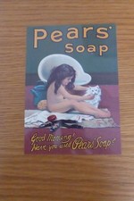 Pears' Soap Postcard - Girl &