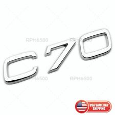 For Volvo C70 Rear Trunk Bumper Letter Badge Nameplate Emblem Sport Chrome