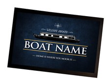 Personalised Boat Mat -  Blue