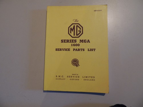 Parts catalogue mga 1600 - catalogue,