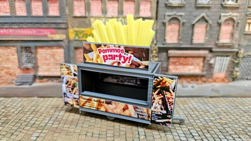 Gauge fair booth - booth, "fries