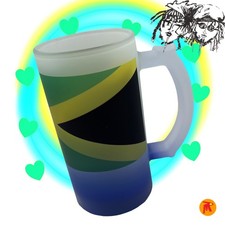 Jamaica Flag design Frosted