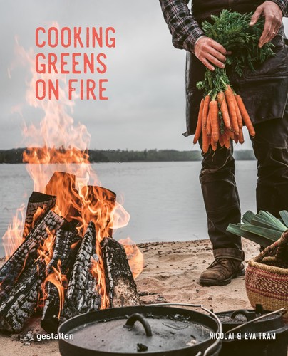 Cooking greens fire - cooking, on