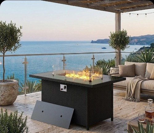 Outdoor propane gas fire pit - gas,