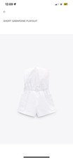 ZARA Short Gabardine Playsuit Size XL fits 12-14