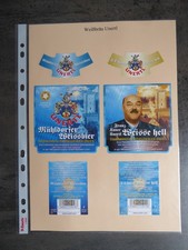 Beer labels, Bavaria, Mühldorf am Inn, Weißbräu Unertl GmbH