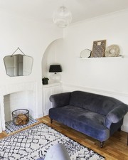 DFS Velvet Three Seater Sofa