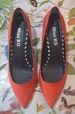 Miss KG Burned Orange/ Coral Low Heel With Contrasting Inner UK 4