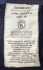 New w/o Tags Ironwear 6500FR-N
