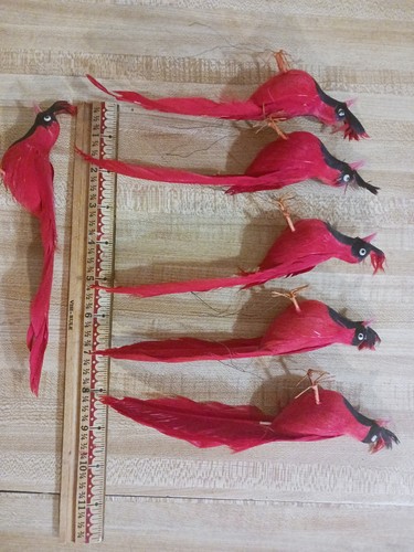 Vtg lot red - 6, pheasant