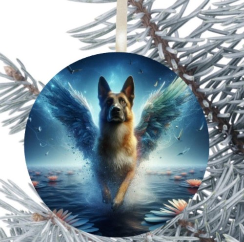 Pug dog hanging bauble gift - hanging,