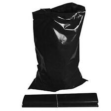 100 X Extra Heavy Duty Black Rubble Bags Sacks Builders 30Kg Max Strength Roll