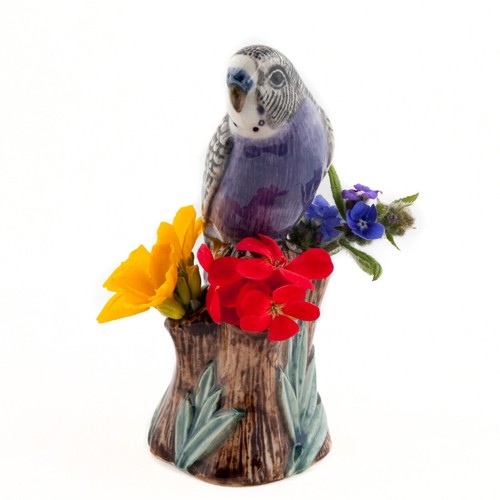 Quail ceramics bud vase - quail,
