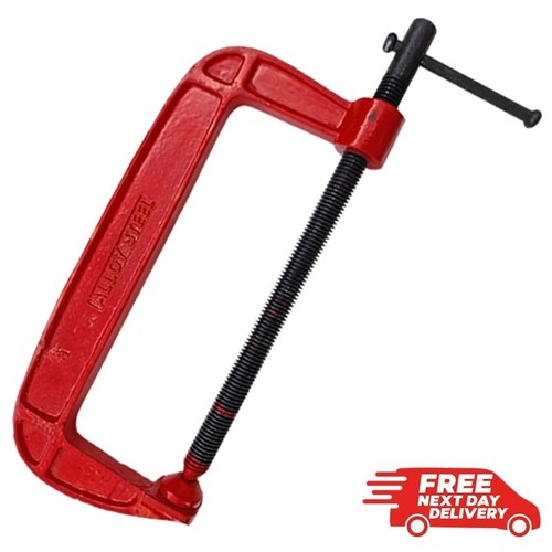 Clamp heavy duty red - clamp, 8"