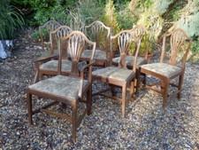 antique dining chairs, set of