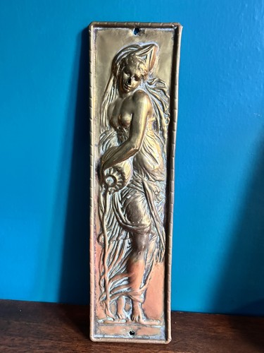 Antique art nouveau copper - art,