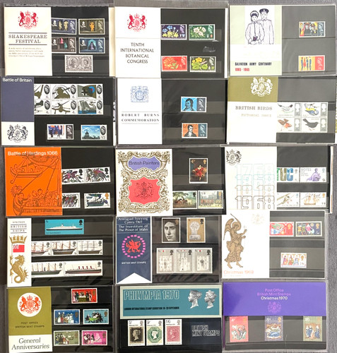 Presentation packs mnh - presentation, 1964