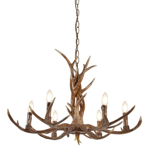 Lights wooden antler - antler, finish