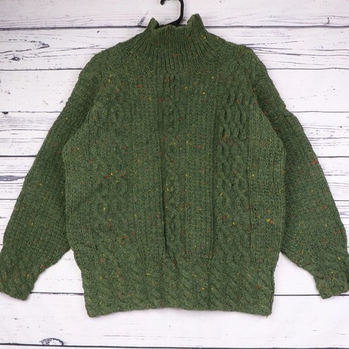 Vintage 80s aran knit jumper - vintage,