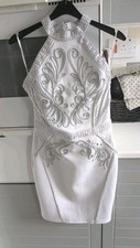 Lipsy Vip Stunning  Applique Design Bodycon Dress Size10.Gorgeous