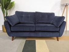 Marks & Spencer Wyatt 3 Seater Sofa in Navy Aquaclean Velvet RRP £1399
