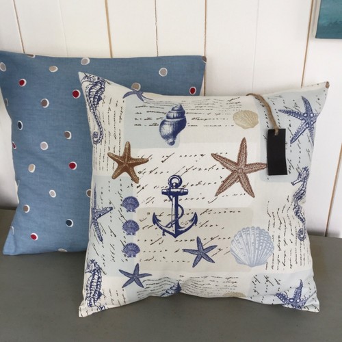 Cushion cover coastal duck egg - coastal,