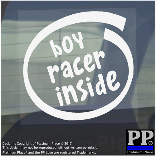 Boy racer inside window - racer,