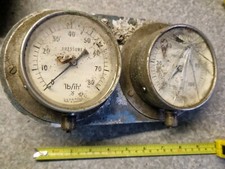 Pair 4" PRESSURE GAUGES 80 &