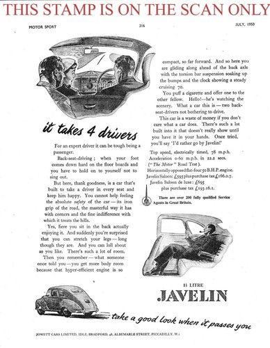 Jowett javelin 5l saloon - jowett,
