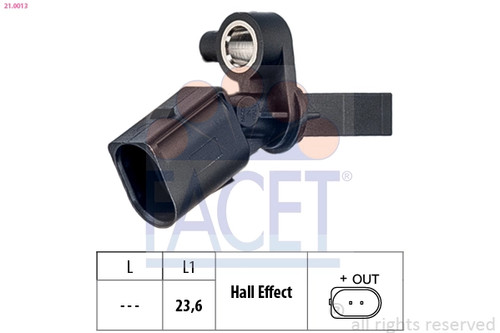 Rear right sensor wheel speed - sensor,