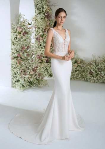 White wedding dress size - , 10