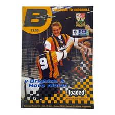 Barnet FC v Brighton Official Programme 1998/99 Season Vintage Football