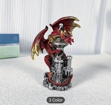 Exquisite Dragon Castle Statues - Intricately Designed, Skeletal Bases,...