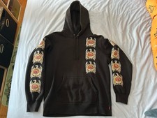 FW16 Supreme x Slayer Hooded Sweatshirt Size L Large Black Hoodie - Used Good