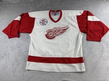 NHL Detroit Red Wings Hockey Jersey VKSM Patch  Men’s Large Vintage Ccm