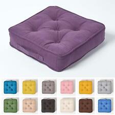 Rajput Cotton Floor Cushions Large Square Seat Pad Dining Chair Booster Cushion