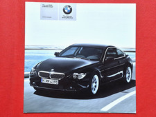 2003-04 BMW 645Ci COUPE E63 Brochure - Price Alloys Equuipment Colours Tech Data