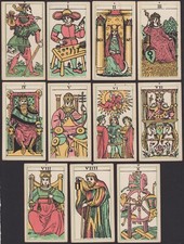 Earliest Old INSIGHT INSTITUTE Square Corner Tarot Playing Cards - blank reverse