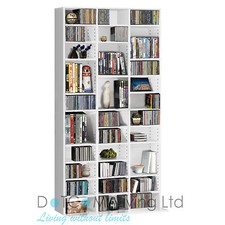 1116 CD/528 DVD Storage Shelf Rack Unit Adjustable Bluray Video Games Book