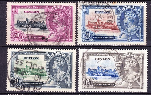 Ceylon 1935 kgv silver - ceylon-1935,