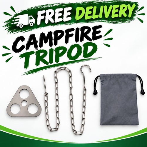 Camping tripod cooking board - tripod,