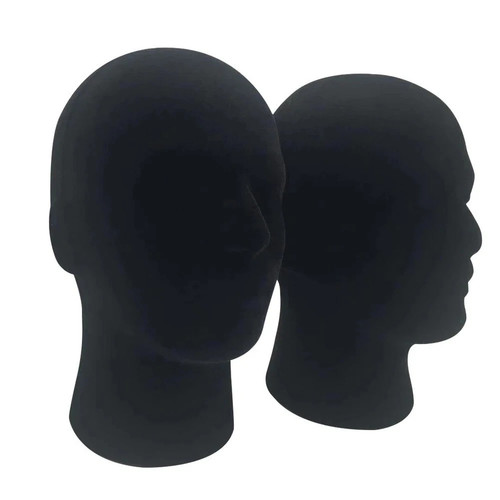 1pc male foam mannequin head - male,