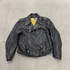 Vintage Bates California Leather Biker Jacket Mens