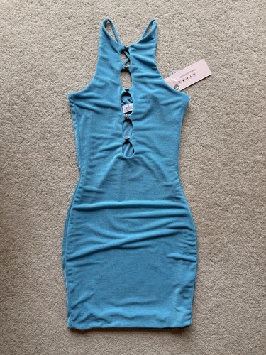 Polly blue mini - polly, dress