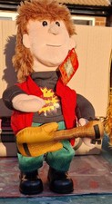 Moving Hard Rock Man Singing & Dancing Toy 15" Tall Guitar Original Tag READ