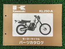 KL250 Parts List Kawasaki