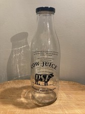 Diddly Squat Farm Cow Juice 1 Litre Glass Milk Bottle Brand New Unopened