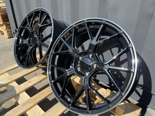 4 x 19 Inch 5x112 Black Alloy Wheels: Fits For Mercedes C E CLA CLASS